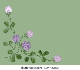 Floral pattern can be used for wallpaper, textile printing, card. Hand drawn endless vector illustration of flowers on light background. Floral background. Summer collection. 