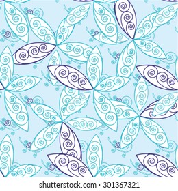 Floral pattern. Pattern can be used for wallpaper, pattern fills, web page background,surface textures.