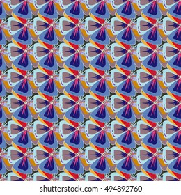 Floral pattern can be used for wallpaper, website background, wrapping paper. Leaf natural varicolored pattern. Summer design. Vector Flower concept.