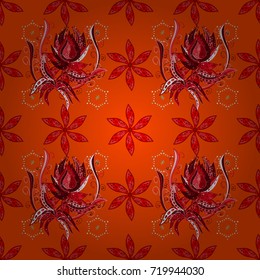 Floral pattern can be used for wallpaper, background fills, web page background. Seamless pattern with stylized flowers. Ornate zentangle seamless texture, pattern with abstract flowers.