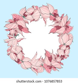 Floral pattern, can use be for shawl, decor, fabric.Vector illustration. Great for menu, banner, label, logo, flayer