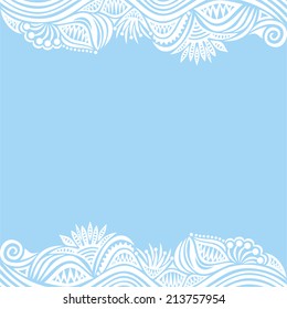 Floral pattern card vector illustration