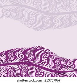 Floral pattern card vector illustration