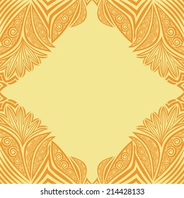 Floral pattern card  vector illustration