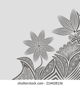 Floral pattern card  vector illustration