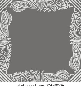 Floral pattern card vector illustration