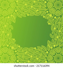 Floral pattern card vector illustration