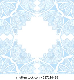 Floral pattern card vector illustration