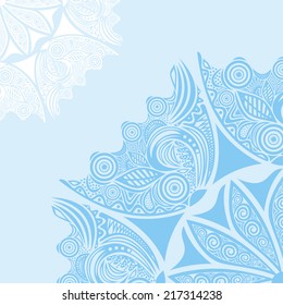 Floral pattern card vector illustration