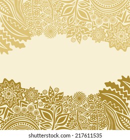Floral pattern card vector illustration