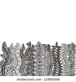 Floral pattern card vector illustration