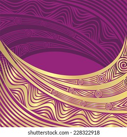 Floral pattern card vector illustration