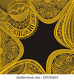Floral pattern card vector illustration