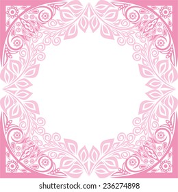 Floral pattern card vector illustration