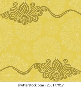 Floral pattern card vector illustration