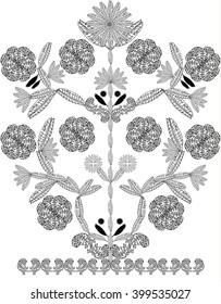  Floral Pattern Colorind Page