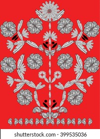  Floral Pattern Colorind Page