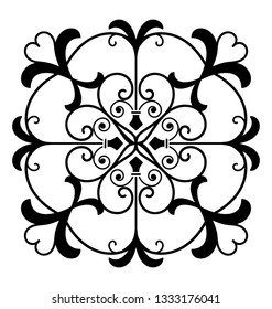 Floral pattern conceptualizing design elements 