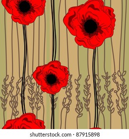 floral pattern in country style