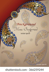 floral pattern cover  background, indian motif paisley