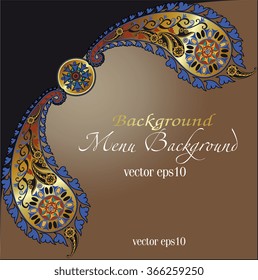 floral pattern cover  background, indian motif
