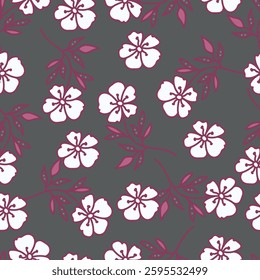 Floral pattern. Cute flowers on white background. Printing with small colorful pastel flowers. Ditsy print. Seamless vector texture. Spring bouquet