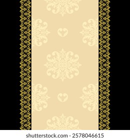 Floral pattern damask pattern greeting card