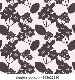 Floral pattern with decorative flowers