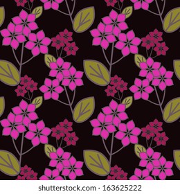 Floral pattern with decorative flowers