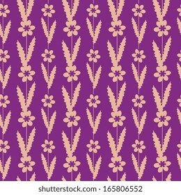 Floral pattern with decorative flowers