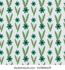 Floral pattern with decorative flowers