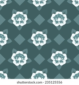 Floral pattern with decorative roses