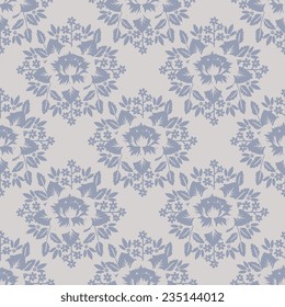 Floral pattern with decorative roses