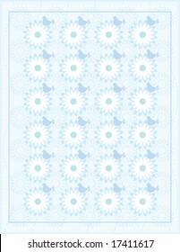 a floral pattern design