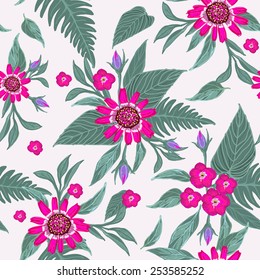 Floral pattern design.