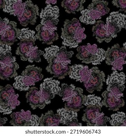 floral pattern design allover for textile