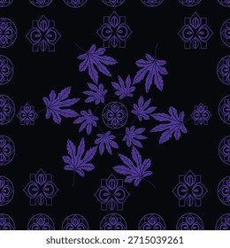 Obra de arte de diseño de patrón floral .