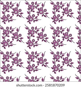  Floral pattern design with background