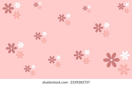 Ilustración de fondo de diseño de patrones florales