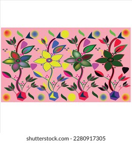 floral pattern design of company. floral pattern image. flower  vector art graphic. flower pattern stock illustration. seamless floral  vector image. textile pattern image. textile design image  