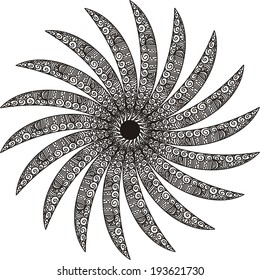 Floral pattern design element vector illustration