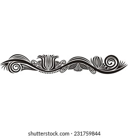 Floral pattern design element vector illustration