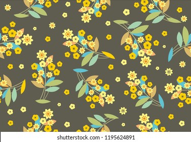 Floral pattern design, Flower  cute  summer  pattern 
this design is very suitable for various purposes