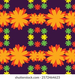 floral pattern design of flower shapes in nature with high contrast Seamless pattern embroidery 
Colorful, beautiful style, carpet design, covers, wallpaper, wrapping paper, bags, cloth, clothing.