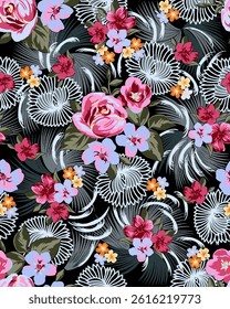 floral pattern design flower for textile