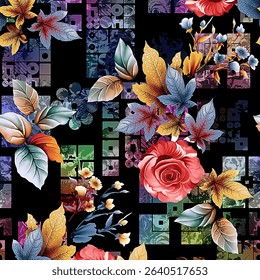 floral pattern design flower for textile