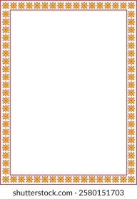 Floral pattern design with frame, blank for decoration, hand drawn style, natural theme. flower border design.