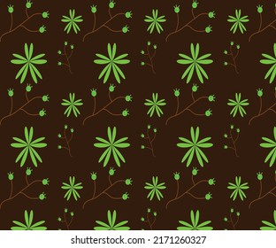 Floral Pattern Design Fully Editable Vector 02