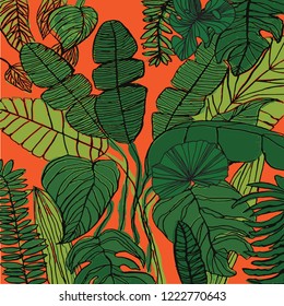 Floral Pattern Design Illustration