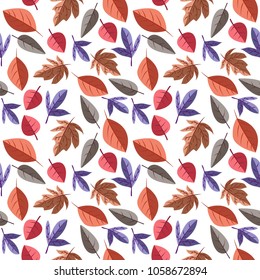 floral pattern design with leaf and plant element